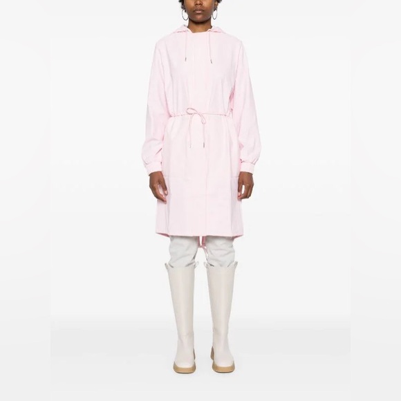 Brand New RAINS String W Parka Jacket Small $155 Pink Candy Style 18550 - Picture 1 of 9